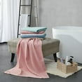 thumbnail image 3 of AUQ 2026 New Spring Break Essentials - Drying Absorbent Bath Towel Microfiber Adult Children Household Bathrobe Towel Light Blue for Bathroom, Spa, Swimming Pool, Beach, Gym, Travel, Hotel., 3 of 3