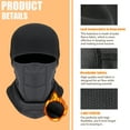 thumbnail image 3 of Ski Mask for Cold Weather Thermal Moisture Wicking Balaclava Neck Gaiter, 3 of 5