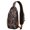 Paisley Design, variant on Dental Tooth Pattern Sling Backpack, Cute Dentist Crossbody Daypack with Teeth Print for Hygienists and Students