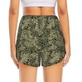 thumbnail image 4 of Goofa Green Snake Skin Printed Women 2 in 1 Running Shorts,Quick Dry Athletic Workout Shorts,High Waisted Athletic Shorts with Liner Pockets-XX-Large, 4 of 9