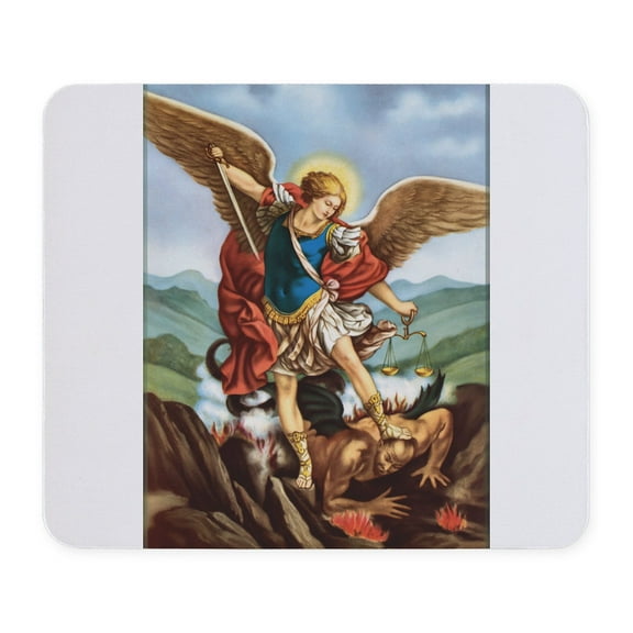 CafePress - Saint Michael The Archangel Mousepad - Non-slip Rubber Mousepad, Gaming Mouse Pad