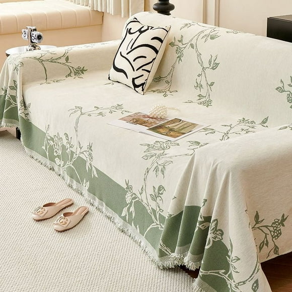 Granjero Gordo Funda de toalla de sofá de doble cara, funda protectora simple para sofá de sala de estar, 70,87 x 90,55 pulgadas, verde