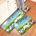 thumbnail image 5 of CCTFS Happy Easter Bunny Egg Kitchen Mat Rug Set - 3 Pcs Perfect for Kitchen Counter, 16''*24''/20''*32''/47''*18'', Functional for Decoration, 5 of 10
