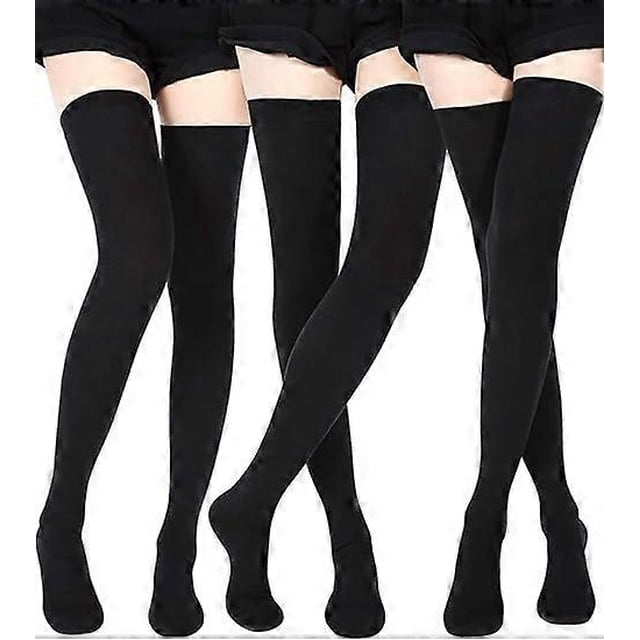Extra Long Socks Thigh High Cotton Socks Extra Long Boot Stockings for Girls Women
