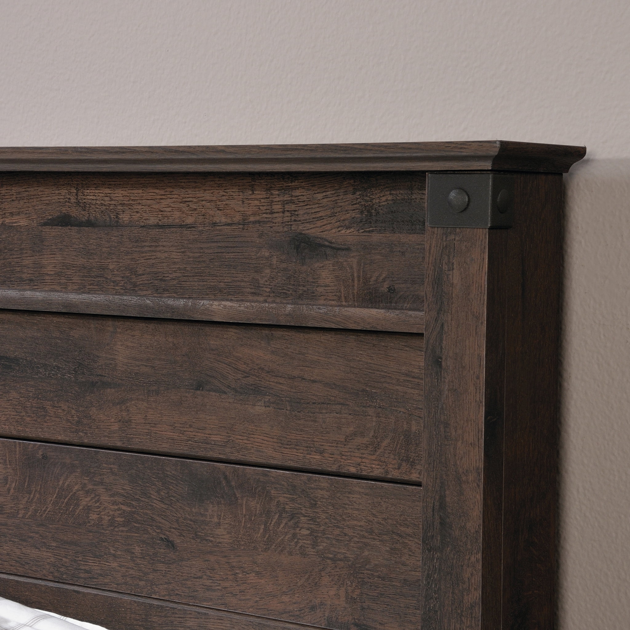 Sauder Carson Forge Full Queen Panel Headboard Coffee Oak Finish Sauder Carson Forge Full Queen Panel Headboard Coffee Oak Finish Com