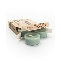 Cedar Ridge Tealight Candles - 6 Brown Premium Scented Tea Lights - Shortie's Candle Company