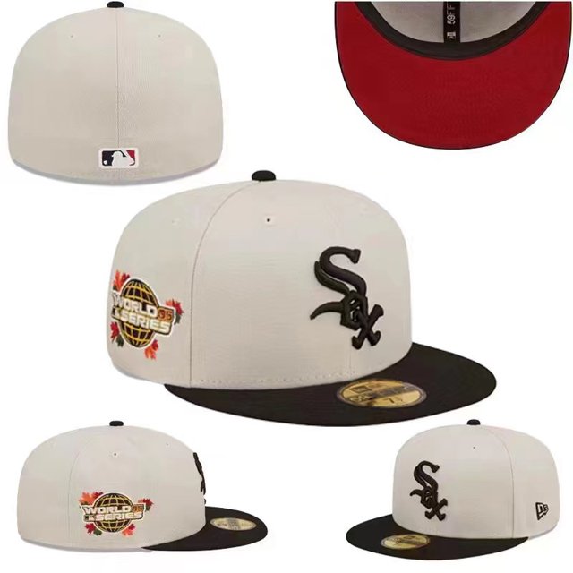 Chicago White Sox Fitted Hat Hombres Mujeres Gorra De Béisbol Hiphop Sombreros Completo Cerrado Gorras Deportivas Gorro KETU