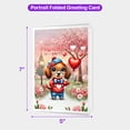 thumbnail image 5 of Happy Valentine’s Day Adorable Dachshund Puppy Holding Heart Balloon 5x7in Folded Greeting Card Wiener Dog Lover Gifts Idea Single Note Card with Envelope - 00030, 5 of 5