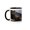 Black/White, variant on 3drose, Usa, California, La Jolla. Baby Sea Lion on Sand., 11oz Two-tone Yellow Mug