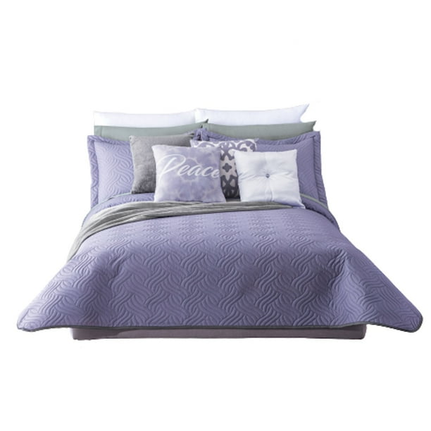 Edredón Concord Poliéster Acolchonado Matr/Queen Neo Lavanda