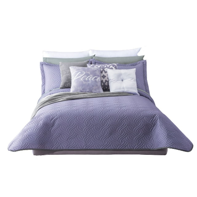 Edredón de Poliéster Colchas Concord Neo Lavanda Individual 1.61 x 2.33 mts
