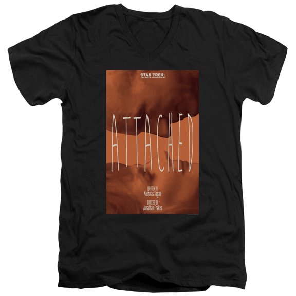 Star Trek - Tng Season 7 Episode 8 - Slim Fit V Neck Shirt - XX-Large
