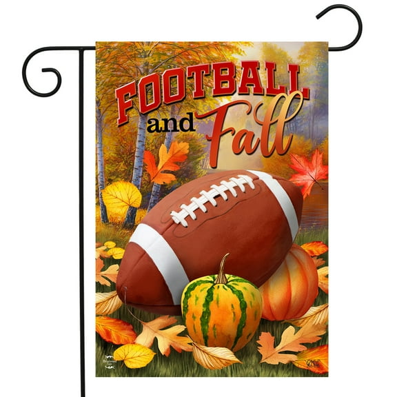 Briarwood Lane Fall And Football Garden Flag