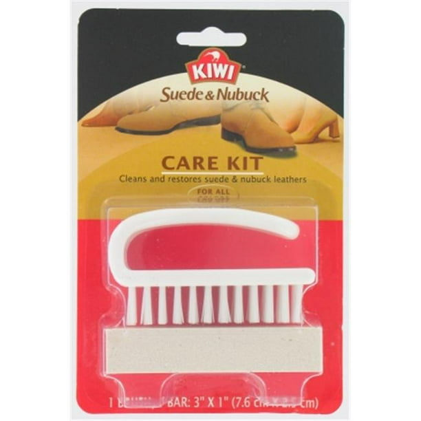 Kiwi 209-000 Suede and Nubuck Care Kit with 1 Brush and 1 Bar
