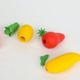 thumbnail image 5 of Erasers Mini Erasers Pencil Erasers Miniature Vegetables Pencil Erasers Fall Party Favor Supplies,2.56" Realistic Carrot Shaped Erasers Vegetable Rubber Erasers Art Eraser for Drawing,carrot, 5 of 9