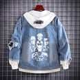 thumbnail image 4 of JoJo's Bizarre Adventure Chaquetas vaqueras Anime Fifures Hole Coat Sudaderas Para Hombres Jean Cosplay disfraces regalos de navidad, 4 of 5