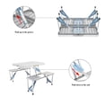 thumbnail image 6 of Hassch One Piece Folding Table and Chair Aluminum Alloy, Silver, 6 of 10