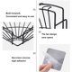 thumbnail image 5 of Organizador de esquina Estante de almacenamiento de baño de hierro Triangular Soporte de cocina montado en la pared, Blanco Kearding HA004466-01, 5 of 6