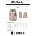 thumbnail image 4 of ORUYROP Femmes Léger avant Fermeture Éclair Solide Utilitaire Anorak Veste à Capuche/veste, 4 of 4