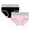 Pink, variant on Seductiva Clothing Women's Underwear Cotton Hipster Panties Women's Cotton Underwear High Waist Briefs Soft Underpants Ladies Full Coverage 2 Pack