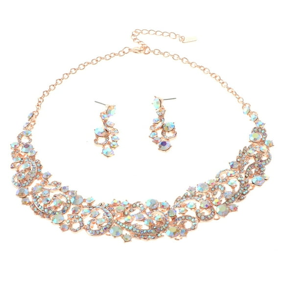 Rhinestone Necklace Set