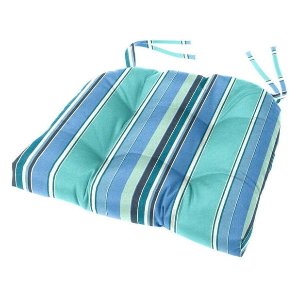 Cushion Source Sunbrella Striped 18 x 16 in. Tufted Chair Cushion