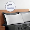 thumbnail image 5 of Kickoff Viscose Bamboo Sheets Twin Size 3-pc 100% Organic Bamboo Viscose Bed Cooling Sheets Twin Size Set Cool Bedding for hot sleepers sheet, Flat, Fitted, Pillowcase (Pewter, T), 5 of 9