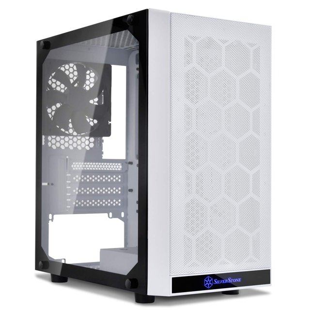 Gabinete para PC SilverStone SST-PS15W-G Blanco con Vidrio Templado