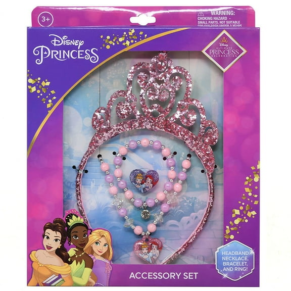 United Pacific Designs Halloween Disney Princess Tiara and Necklace Set