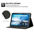 thumbnail image 4 of Dteck Folio Case for Lenovo Tab M10 10.1 inch (TB-X605F, TB-X505F), Slim Fit Book Cover Design Multi-Angle Stand PU Leather Case Cover, Black, 4 of 5
