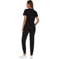 thumbnail image 3 of Ensemble de Blouses Médicales pour Femmes - Haut à Col en V Extensible & Pantalon Jogger avec 8 Poches, 3 of 6