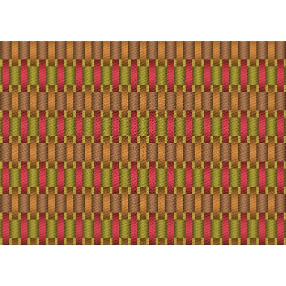 Ahgly Company Machine Washable Indoor Rectangle Transitional Cinnamon Brown Area Rugs, 8' x 12'