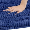 thumbnail image 3 of REGALWOVEN Absorbent Chenille Bath Rugs, High Pile Quick Dry Bath Mats for Shower Floor, Bathroom Runner Blue 20" x 32", 3 of 6