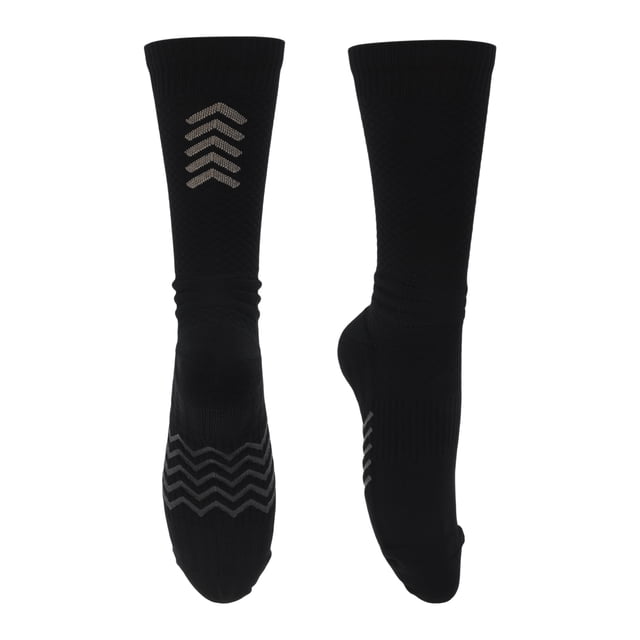 Calcetines de ciclismo Unique Bargains, secado rápido, antideslizantes y antifricción, color negro, talla L para hombres, 1 par, patrón irregular reflectante.