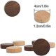 thumbnail image 3 of Portallaves magnético, ganchos de madera para pared, portallaves redondo de madera para llaves, monedas, almacenamiento de tarjetas, paquete de 2, 3 of 4