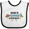 thumbnail image 3 of Inktastic Mimis Little Cowboy with Cowboy Hat and Boots Boys Baby Bib, 3 of 4