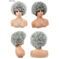 thumbnail image 1 of Fiudx Ofertas Del Día Peluca Negra Corta, Peluca Sintética De Fibra Térmica, Peluca Elástica, Peluca Femenina De Moda, 1 of 2