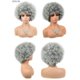 thumbnail image 1 of Fiudx Ofertas Del Día Peluca Negra Corta, Peluca Sintética De Fibra Térmica, Peluca Elástica, Peluca Femenina De Moda, 1 of 2
