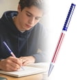 thumbnail image 3 of Clearance Sale! 1PC Patriotic Ballpoint Pen, Metal USA Flag Design Writing Pen for Gifting, Metal, for Office & Home, (14cm, Silver), 3 of 8