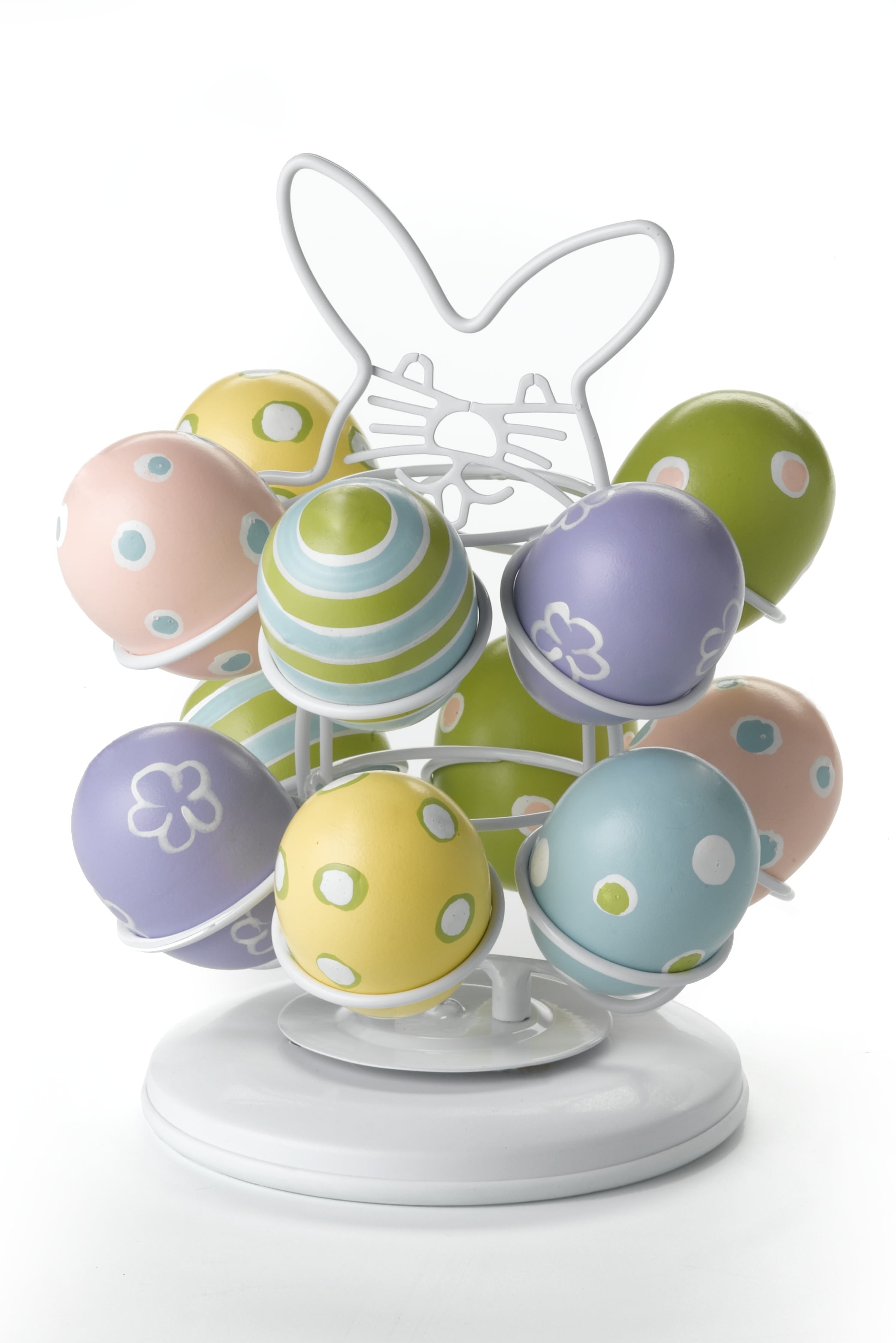 Nifty Easter Egg Carousel - White Powder Coat Finish, Decorative ...