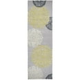 thumbnail image 2 of Milan 8' x 10' Medallion yellow/Gray/Rust/Blue Hand-Tufted Area Rug, 2 of 6