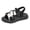 Black, variant on Fashion Kids Shoes, Casual Flat Fish Mouth Sandals with Soft Comfortable Non- Sole, Lightweight Beach Slides for Girls, Open Toe Summer Sandals