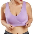thumbnail image 1 of Women Pure Color Plus Size Ultra-thin Large Bra Sports Bra Full Bra Cup Tops, 1 of 9