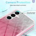 thumbnail image 6 of For Samsung Galaxy S24+ Plus Case, Gradient Color Feather Pattern Full Body Shockproof Protective Anti-Scratch Drop Proof Slim Fit Phone Case for Samsung Galaxy S24+, Rose, 6 of 10
