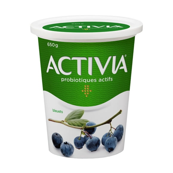 Activia Yogurt with Probiotics, Blueberry Flavour, 650g, 650g Yogurt Tub