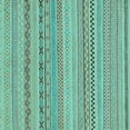 thumbnail image 1 of Ahgly Company Indoor Square Solid Light Blue Modern Area Rugs, 3' Square, 1 of 4
