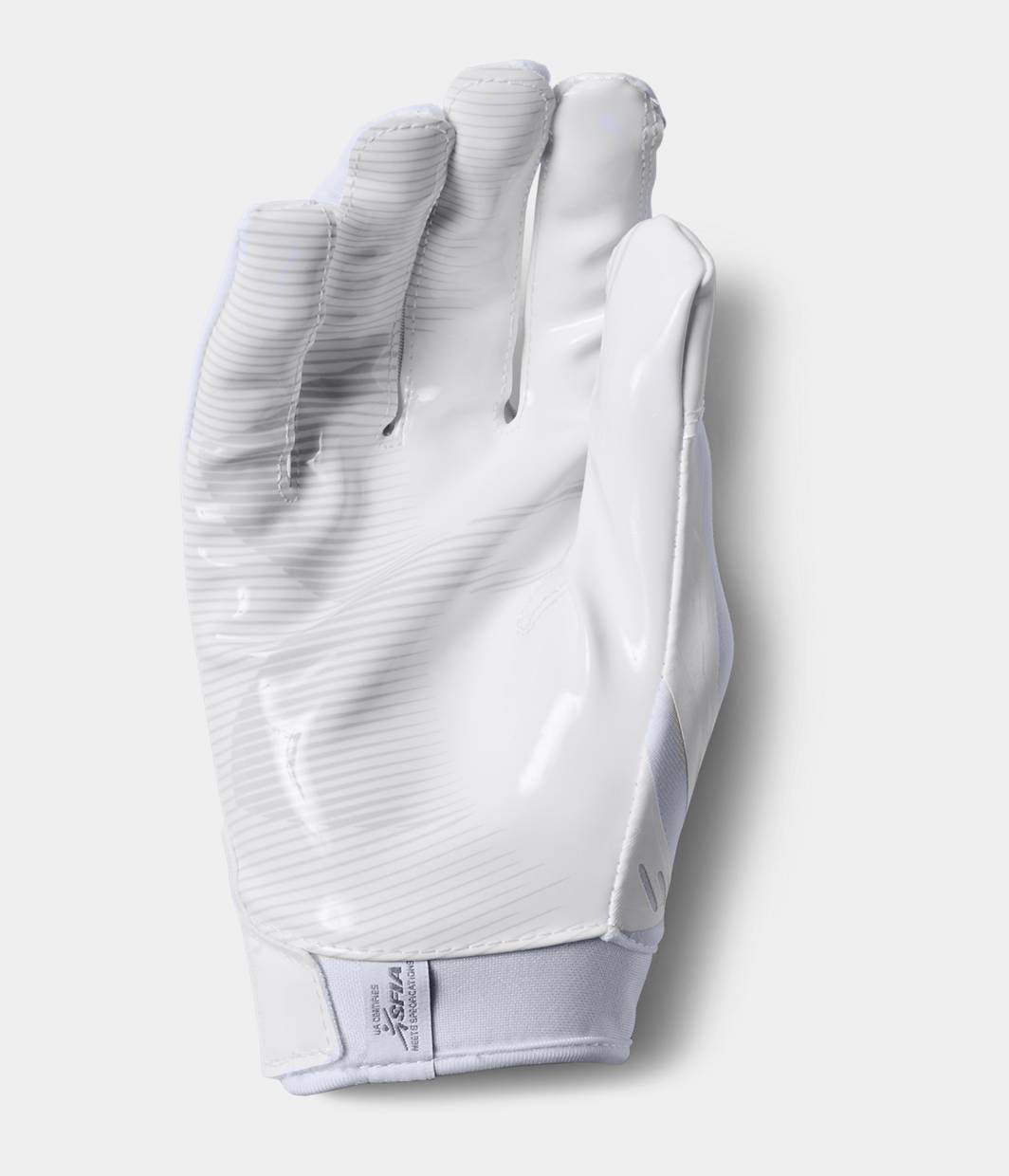 WHT/BLK Multi Size M/L/XL *New* Men's Under Armour F6 Football Gloves 1304694 