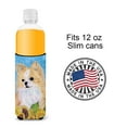 thumbnail image 4 of Caroline's Treasures SS4242MUK Chihuahua in Summer Flowers Ultra Hugger for slim cans, Slim Can, multicolor, 4 of 6
