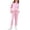 Dark Pink, variant on Arshiner Girls 2 Piece Outfits Sweatsuit Set Half Zip Lapel Collar Long Sleeve Sweatshirt Sweatpant Tracksuit Sets
