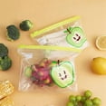 thumbnail image 2 of 20pcs Reusable Transparent Storage Bag -keeping Bags Zip Lock Bag Food Grade Kitchen Organizer Freezer Bag, L, 2 of 5